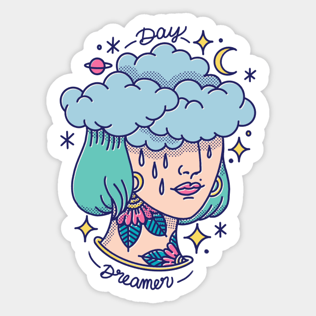 Day dreamer girl Sticker by Paolavk